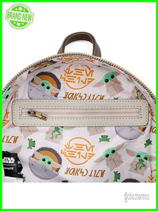 Faux Leather Star Wars The Mandalorian Child Cradle Mini Backpack, Adjustable main image 5